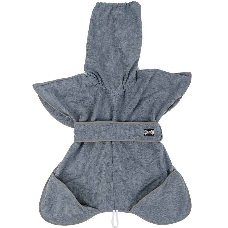 Highly Absorbent Cotton Pet Bathrobe Quick Dry Towel