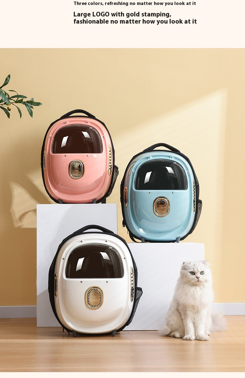 Portable Pet Backpack Astronaut Bag With Heating System