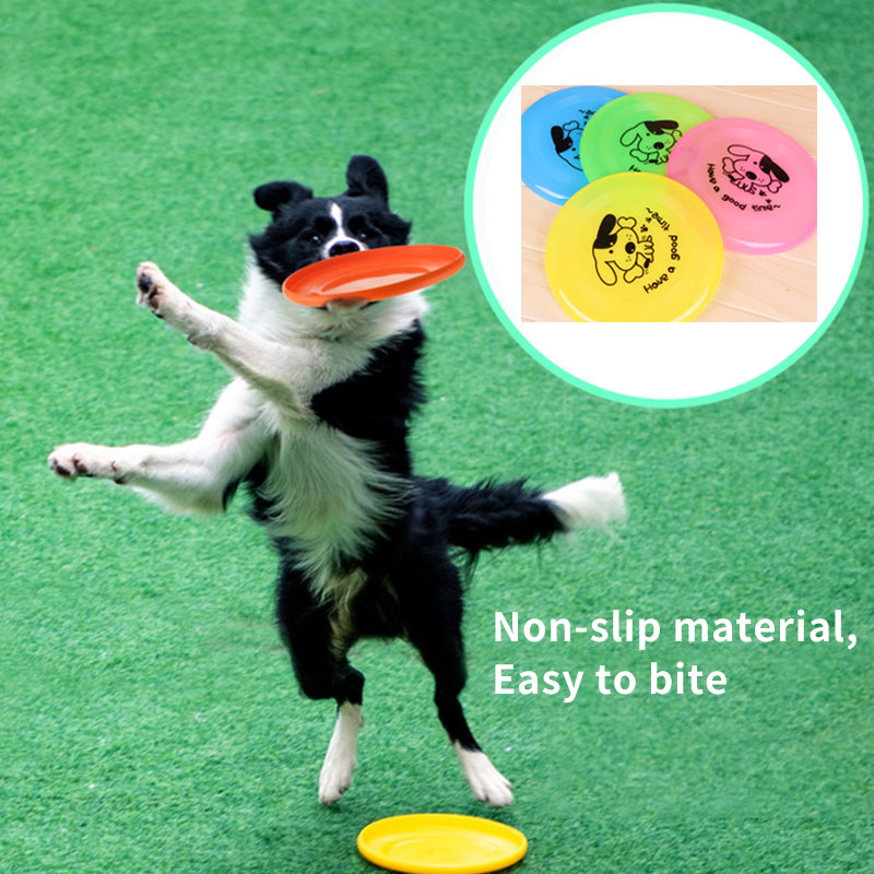 Silicone Flying Disc Interactive Pet Toy Bite Resistant Training Toy