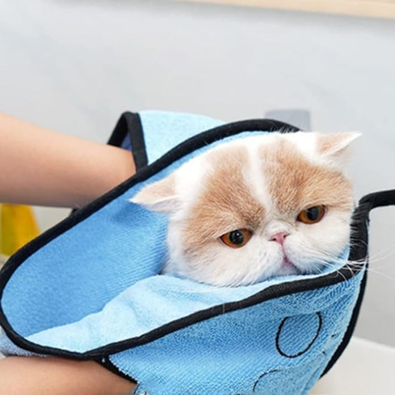 Highly Absorbent Pet Bath Towel Quick Dry Grooming Cloth