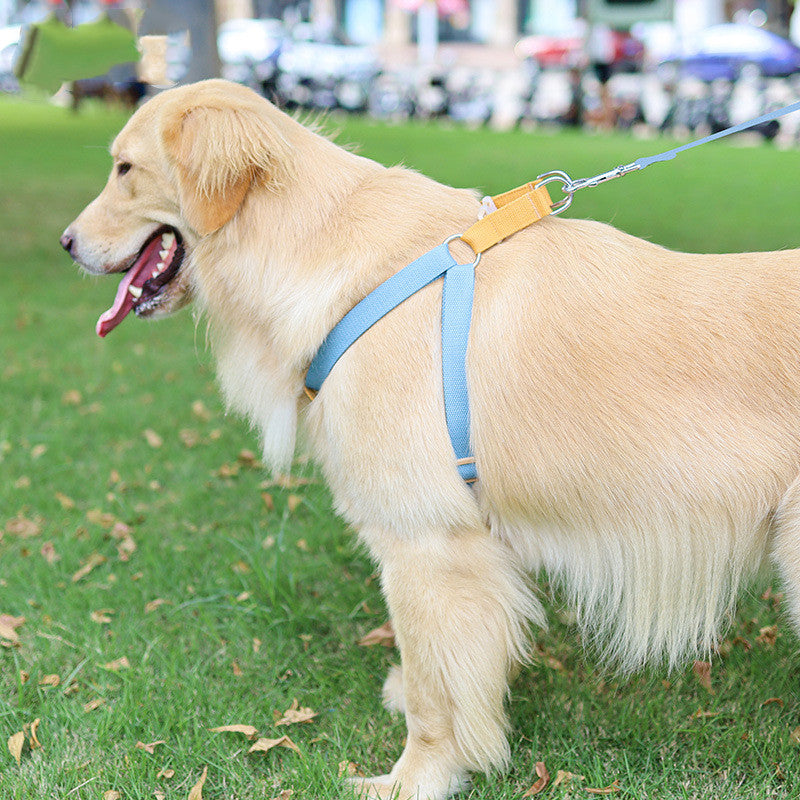 Color Drawstring Vest-Style Pet Leash Walking Control