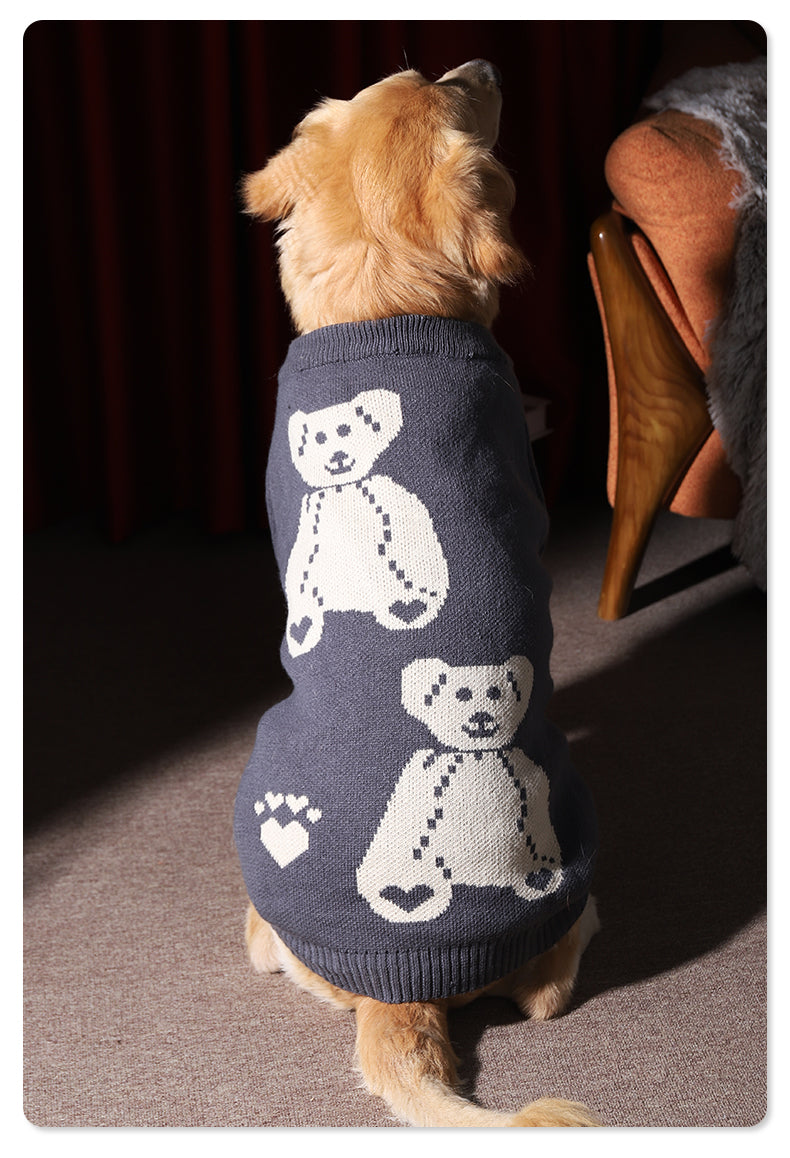 Winter Thickened Pet Sweater Large Breed Clothing Jacket