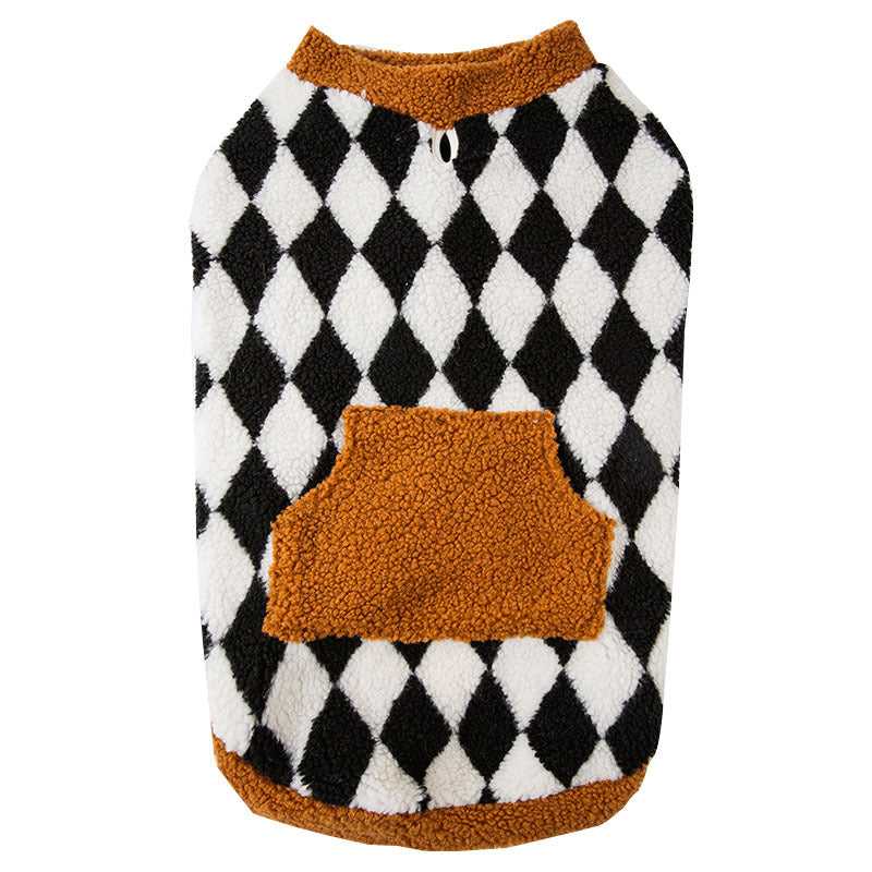 Cotton Padded Pet Jacket Vest For Autumn Winter Wear