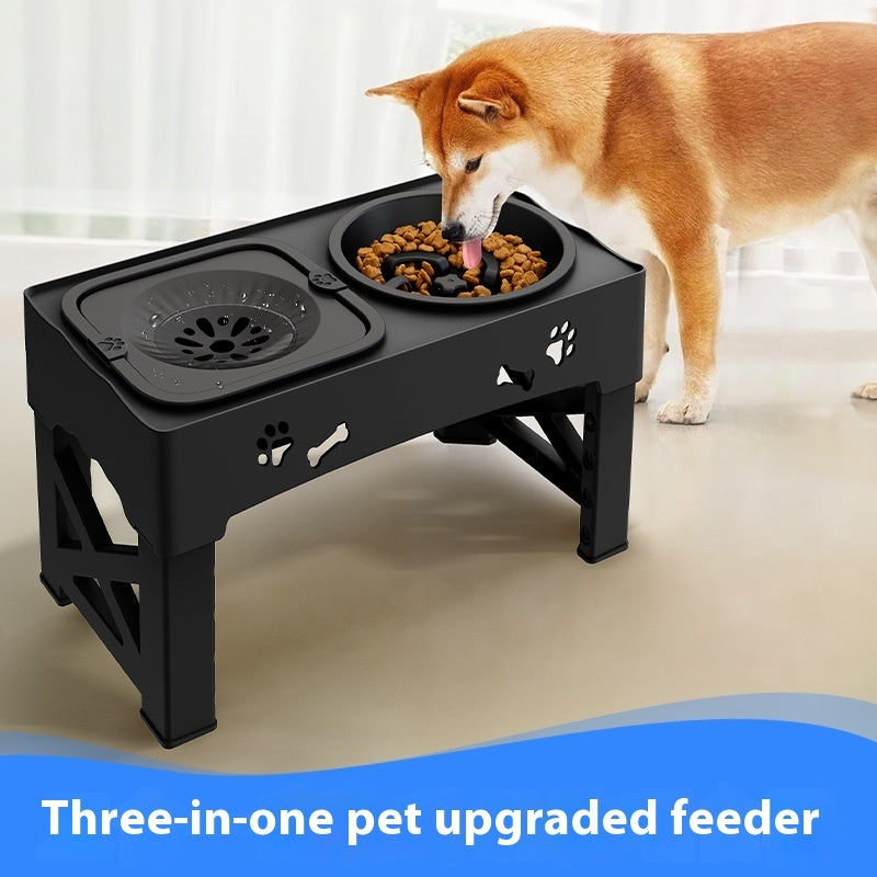Stainless Steel Double Bowl Elevated Pet Feeding Feeder