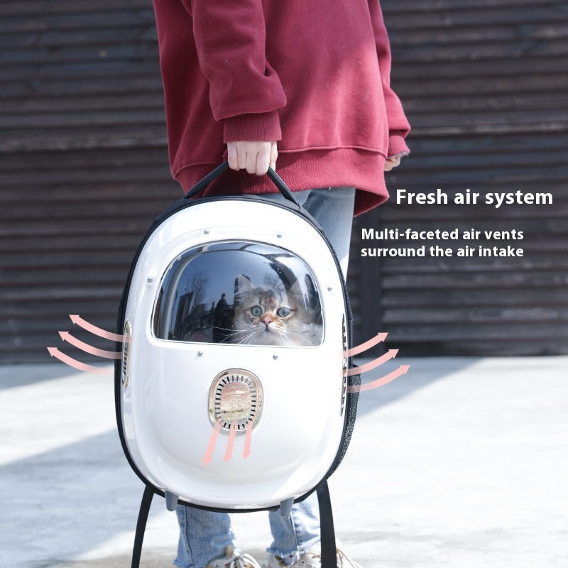 Portable Pet Backpack Astronaut Bag With Heating System
