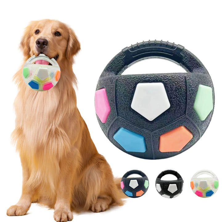 Football Tennis Ball Shaped Interactive Pet Toy Bite Resistant