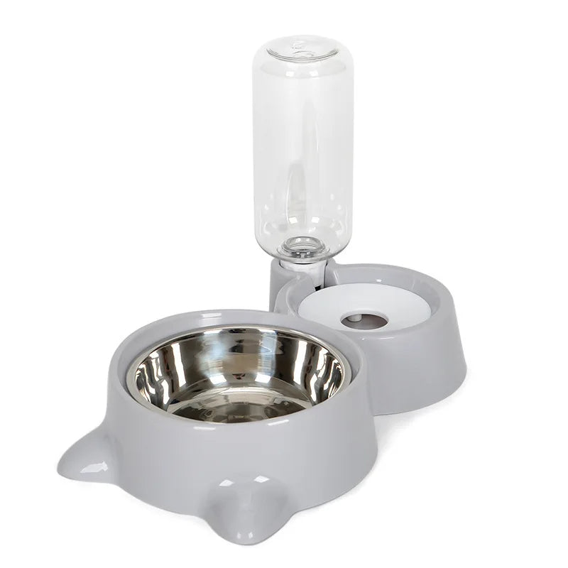 Automatic Pet Food And Water Dispenser Gravity Feeding Bowl