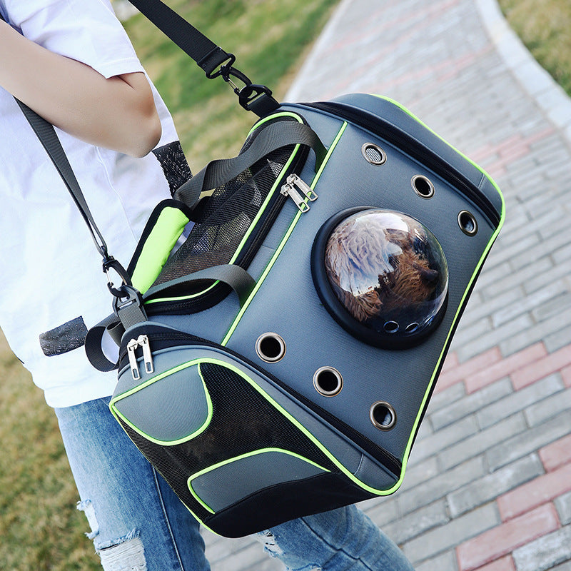 Portable Pet Backpack Diaper Bag For Outdoor Travel Carrier