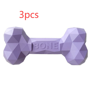 Pet Teeth Grinding Bite Resistant Rubber Bone Chew Toy