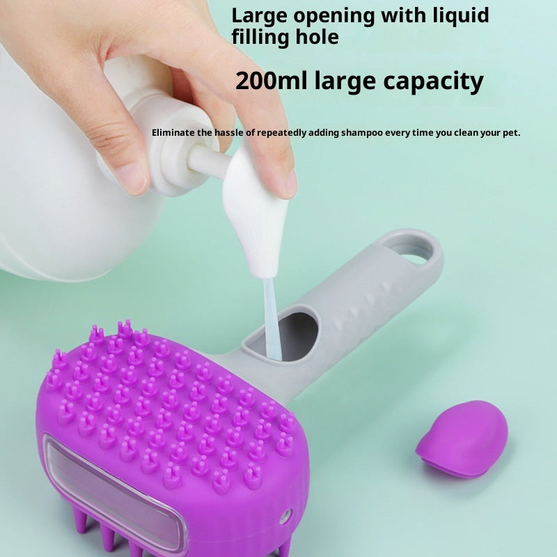 Pet Shower Brush Bath Cleaning Hair Removal Grooming Tool