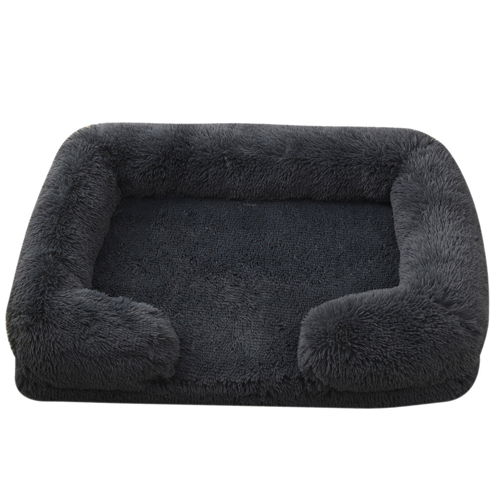 Plush Round Winter Pet Sleeping Bed