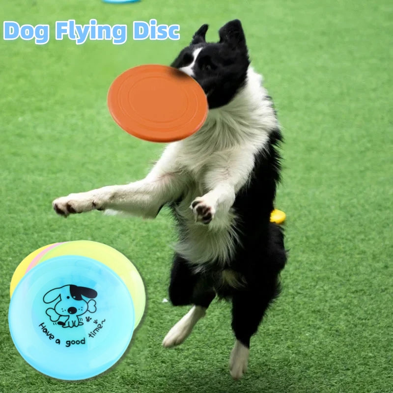 Silicone Flying Disc Interactive Pet Toy Bite Resistant Training Toy