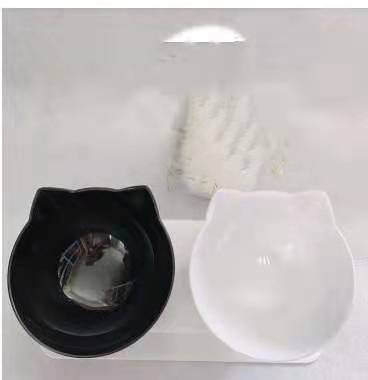 Non Slip Double Pet Bowl With Raised Stand Design