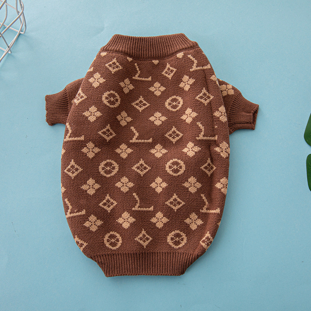 Autumn Winter Thick Warm Pet Sweater Clothing Outfit