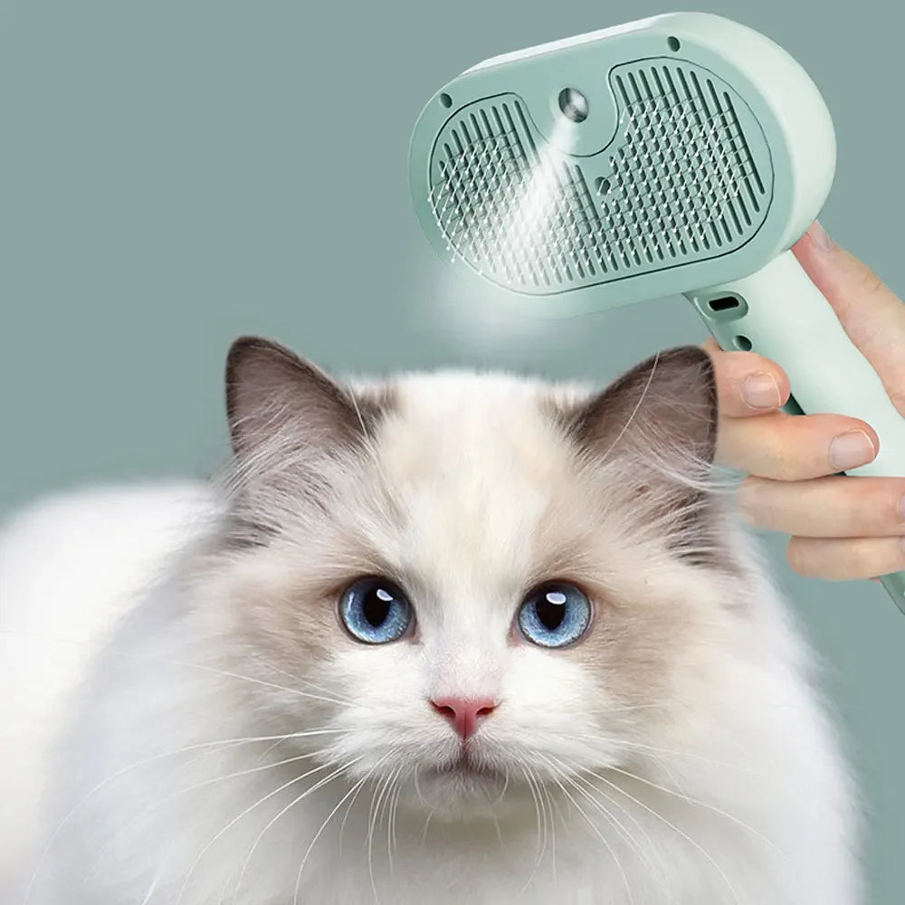 Pet Spray Grooming Comb Hair Removal Cleaning Brush Tool